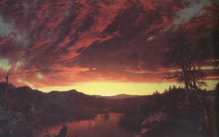 Frederick Edwin Church Twilight in the Wilderness (nn03) Sweden oil painting art